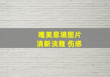 唯美意境图片清新淡雅 伤感